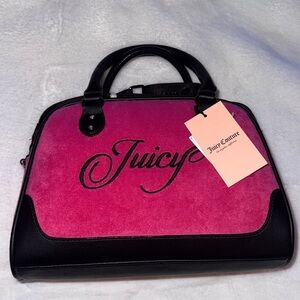 Juicy couture pink flash raising star bowler bag